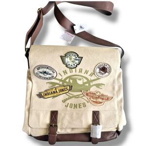 Disney Parks Indiana Jones‎ Messenger Bag Canvas Crossbody Adventure NWT
